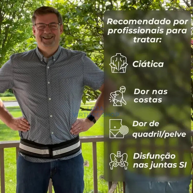 Cinta Para Dor Ciática | Dor Nas Costas | Dor Nas Pernas