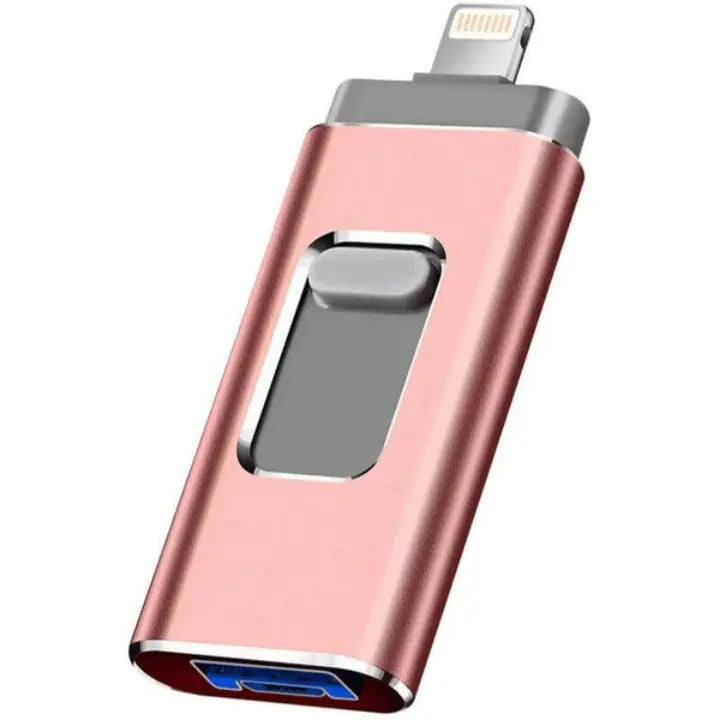 Pen Drive Universal 4 em 1 para Celular™ - IOS, Android, USB e Tipo C